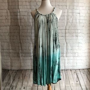 Charlie Paige tie-die braided strap dress